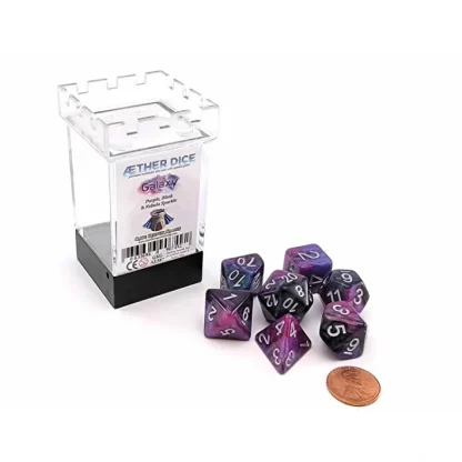 Aether Dice 7 Piece Polyhedral DnD Dice Set - Galaxy - Your Source for Gaming Essentials Store