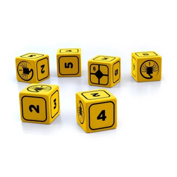 ALIEN RPG Stress Dice Set - 10 Dice, Yellow with Black Numbers - Your Source for Gaming Essentials Fashion