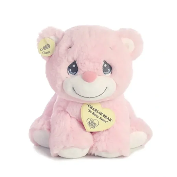 Aurora World Soft Precious Moments Plush - Charlie Bear Pink Small - Your Source for Gaming Essentials Discount