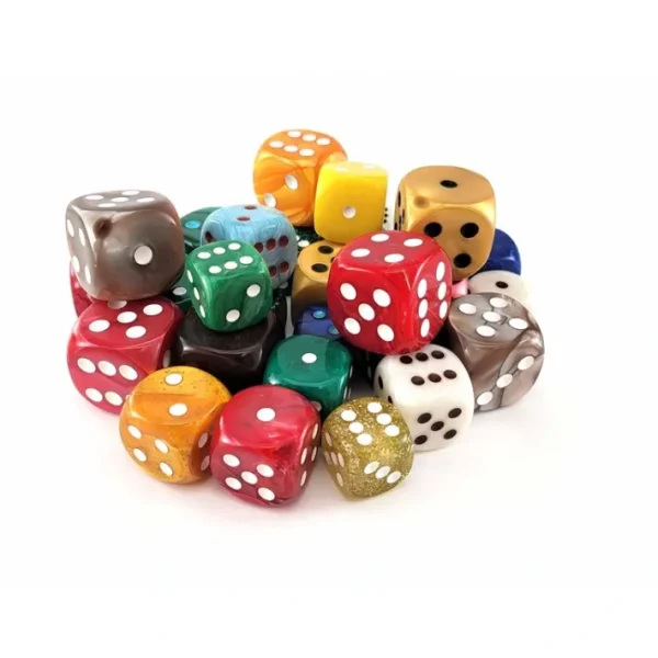 Bag of 30 Jumbo 6-sided Chessex Dice with Pips - 10 each of 25mm, 30mm, 35mm - Your Source for Gaming Essentials Hot