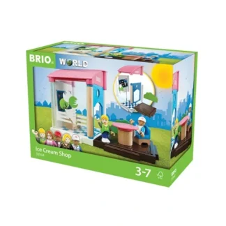 BRIO 13 Piece Ice Cream Shop Building with People and Accessories - Your Source for Gaming Essentials Online