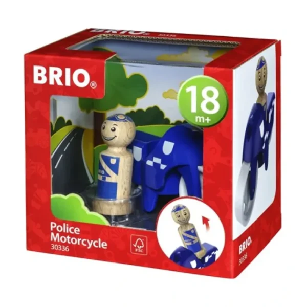 BRIO Wooden Police Officer and Motorcycle Toddler Play Toy - Your Source for Gaming Essentials Cheap