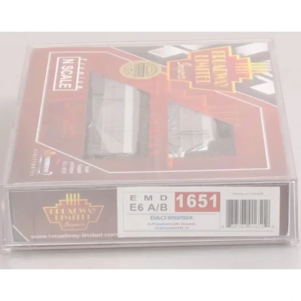 Trains>Broadway Limited 1651 N Baltimore & Ohio Diesel EMD E6 A/B Set #59/59X - Your Source for Gaming Essentials