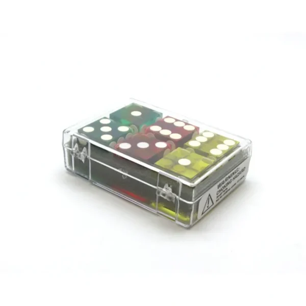 Case of 6 Large 19mm Transparent Non-Precision Dice - 2 Each of Green Red Yellow - Your Source for Gaming Essentials Outlet