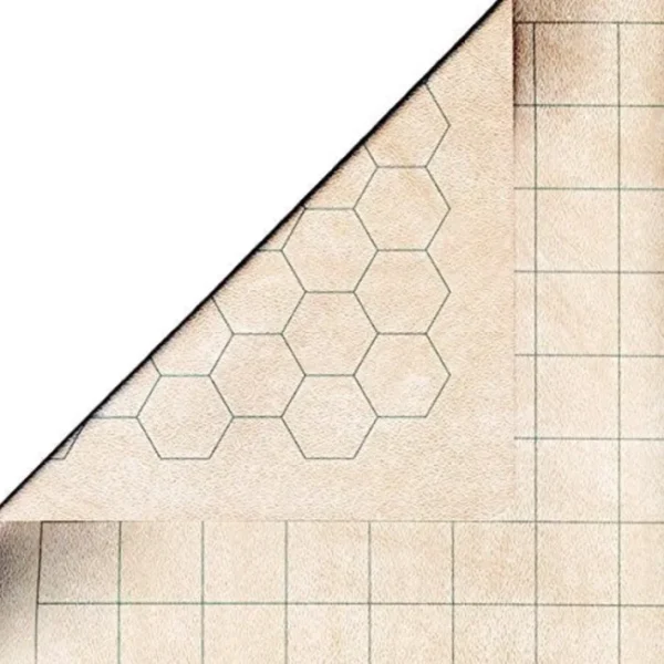 Chessex Battlemat - RPG Reversible Vinyl Mat 26" x 23.5" with 1" Squares/Hexes - Your Source for Gaming Essentials Sale