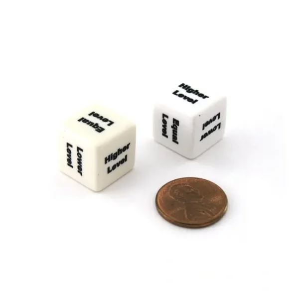 Chessex Custom Engraved 16mm D6 RPG Dice - Level Measure (2) - Your Source for Gaming Essentials Flash Sale