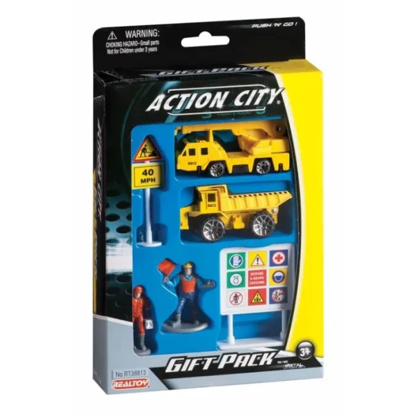 Construction Vehicle and Site 6 Piece Gift Pack - Your Source for Gaming Essentials Fashion