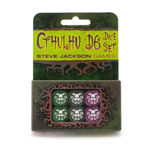 Cthulhu Pearlized D6 Dice Set - 6 Pieces - Your Source for Gaming Essentials Sale