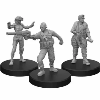 Tabletop Miniatures | Cyberpunk RED Plastic Miniatures: Edgerunners A - Solo, Tech, and Netrunner - Your Source for Gaming Essentials