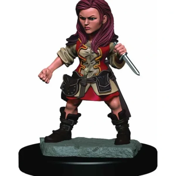 D&D Icons of the Realms Premium Figure, Painted Miniature: Halfling Female Rogue - Your Source for Gaming Essentials Flash Sale