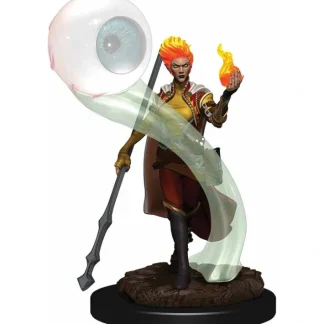 D&D Icons of the Realms Premium Figure, Painted Miniature: (W6) Fire Genasi Wizard Female - Your Source for Gaming Essentials Clearance