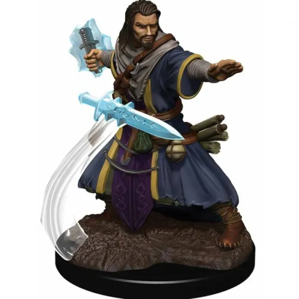 D&D Icons of the Realms Premium Figure, Painted Miniature: (W5) Human Wizard Male - Your Source for Gaming Essentials Outlet