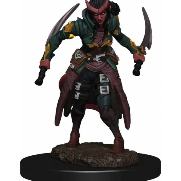 D&D Icons of the Realms Premium Figure, Painted Miniature: (W6) Tiefling Rogue Female - Your Source for Gaming Essentials Best Sale