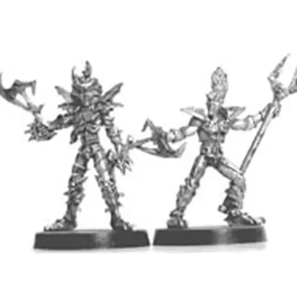 Dark Elf War Mages (2) #01-232 Classic Ral Partha Fantasy RPG Metal Figure - Your Source for Gaming Essentials Fashion