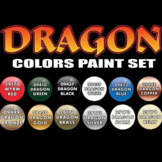 Dragon Colors Paint Set #09917 (12 Bottles) - Your Source for Gaming Essentials New