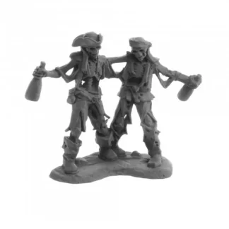 Drunken Skeleton Pirates #04058 Dark Heaven Legends Unpainted Metal Figures - Your Source for Gaming Essentials Discount
