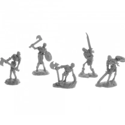 Dungeon Dwellers Bog Skeletons (5) #07032 Bones USA Unpainted Plastic Figures - Your Source for Gaming Essentials Shop