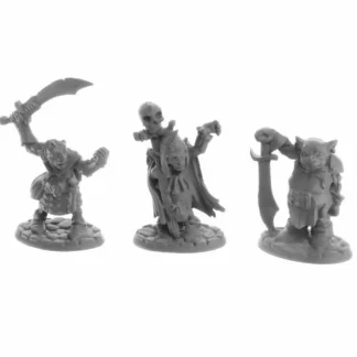 Dungeon Dwellers Goblin Elites (3) #07046 Bones USA Unpainted Plastic Figures - Your Source for Gaming Essentials Best
