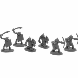 Dungeon Dwellers Goblin Skirmishers (6) #07045 Bones USA Unpainted Plastic Minis - Your Source for Gaming Essentials New