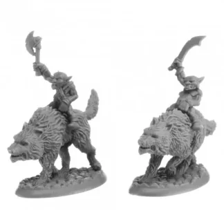 Dungeon Dwellers Goblin Wolfriders (2) #07041 Bones USA Unpainted Plastic - Your Source for Gaming Essentials Flash Sale