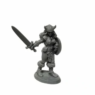 Dungeon Dwellers Jana Frostwind Barbarian #07025 Unpainted Bones USA Plastic - Your Source for Gaming Essentials Shop