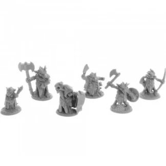 Tabletop Miniatures | Dungeon Dwellers Ratpelt Kobold Leaders (6) #07053 Bones USA Unpainted Plastic - Your Source for Gaming Essentials