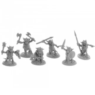 Dungeon Dwellers Ratpelt Kobold Mooks (6) #07052 Bones USA Unpainted Plastic - Your Source for Gaming Essentials Store