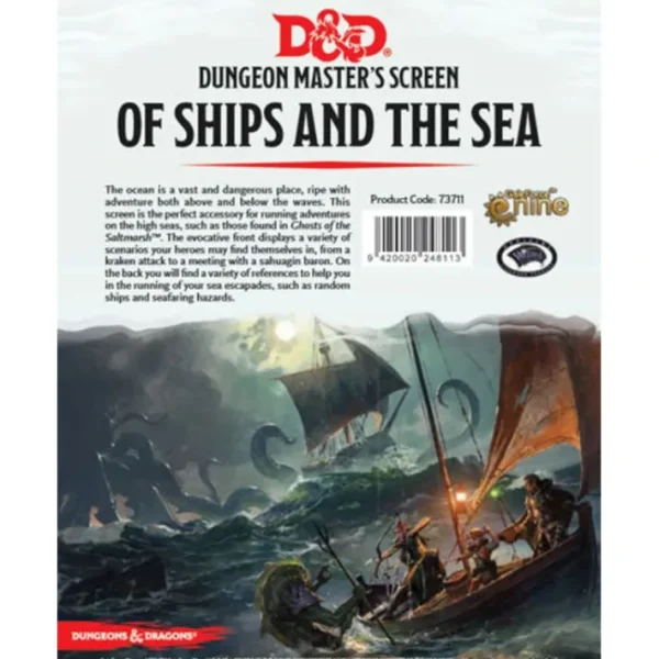 Dungeons and Dragons RPG: Of Ships and the Sea DM Screen - Your Source for Gaming Essentials Outlet