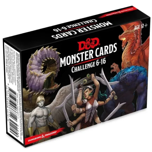 Dungeons and Dragons RPG Monster Cards - 74 Cards with Challenge Rating 6 to 16 - Your Source for Gaming Essentials Outlet