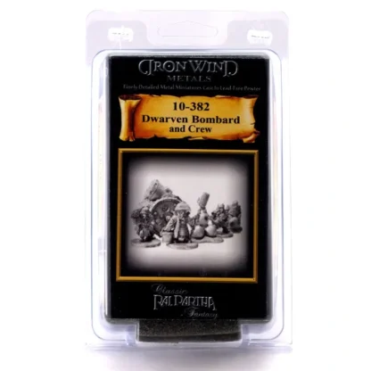 Dwarf Bombard and Crew #10-382 Classic Ral Partha Fantasy RPG Metal Figure - Your Source for Gaming Essentials Store