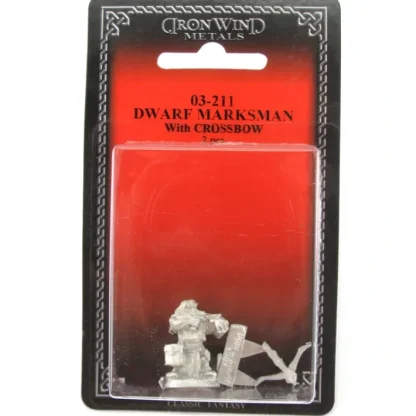 Dwarf Marksman with Crossbow #03-211 Classic Ral Partha Fantasy RPG Metal Figure - Your Source for Gaming Essentials Online
