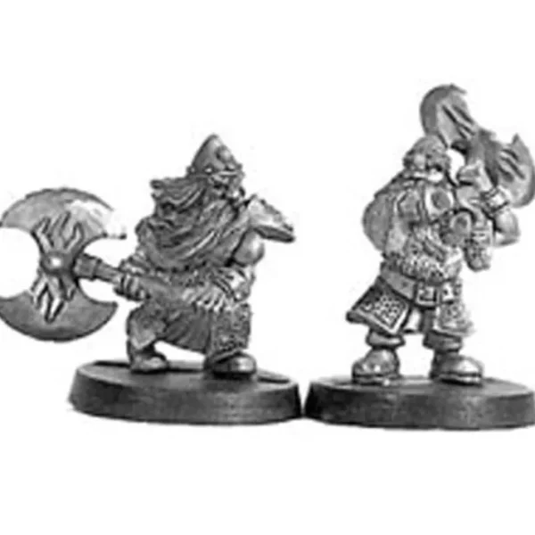 Dwarven Great Axemen (2) #01-228 Classic Ral Partha Fantasy RPG Metal Figure - Your Source for Gaming Essentials Outlet