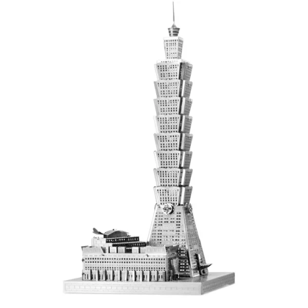 Fascinations ICONX Taipei 101 Laser Cut 3D Metal Model Kit - Your Source for Gaming Essentials Shop