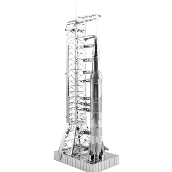 Fascinations Metal Earth Apollo Saturn V Rocket With Gantry Laser Cut Metal Kit - Your Source for Gaming Essentials New