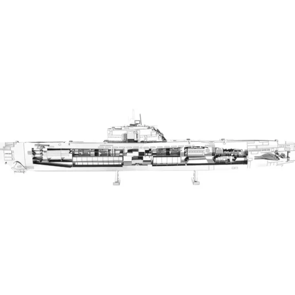 Fascinations Metal Earth German U-Boat Type XXI 3D Metal Model Kit - Your Source for Gaming Essentials New