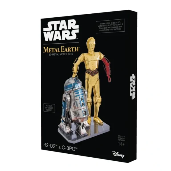 Fascinations Metal Earth Gift Box Set C-3PO & R2-D2 Laser Cut 3D Metal Model Kit - Your Source for Gaming Essentials New