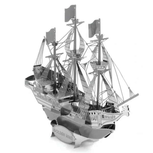 Fascinations Metal Earth Golden Hind Ship Laser Cut 3D Metal Model Kit - Your Source for Gaming Essentials Clearance