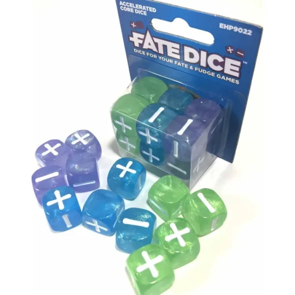 Fate Core RPG: Fate Dice - Accelerated Core (12) - Your Source for Gaming Essentials Hot