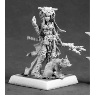 Feiya, Iconic Witch & Fox Familiar #60048 Pathfinder Miniatures Unpainted - Your Source for Gaming Essentials Cheap