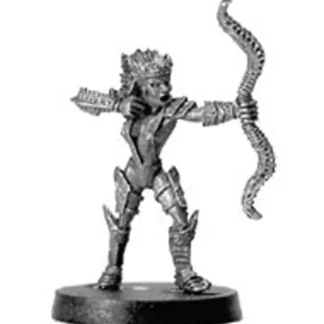 Tabletop Miniatures | Female Elf Archer #03-204 Classic Ral Partha Fantasy RPG Metal Figure - Your Source for Gaming Essentials