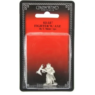 Fighter with Axe #03-037 Classic Ral Partha Fantasy RPG Metal Figure - Your Source for Gaming Essentials Best Sale