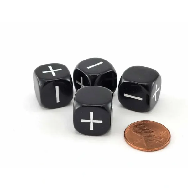 Fudge Dice, 4 Pieces - Choose your color - Your Source for Gaming Essentials Store