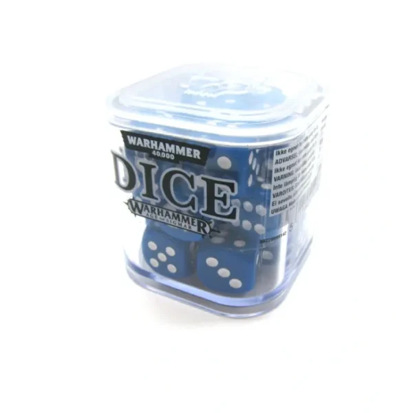 Games Workshop Citadel: Set of 20 Skull Ace 12mm Dice - Blue with White Pips - Your Source for Gaming Essentials Clearance