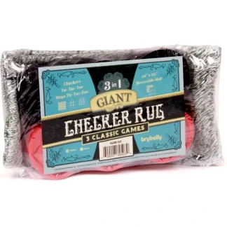 Giant 3-in-1 Reversible Rug with Checkers, Tic Tac Toe, and Mega Tic Tac Toe - Your Source for Gaming Essentials Store