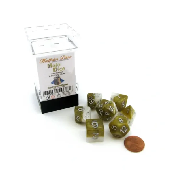 Halfsies Dice 7 Piece Polyhedral DnD Dice Set - Halo - Your Source for Gaming Essentials Online