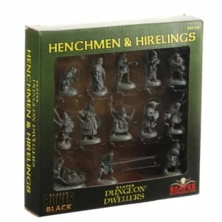 Henchmen and Hirelings Boxed Set #44149 Bones Black Unpainted Plastic Minis - Your Source for Gaming Essentials Clearance