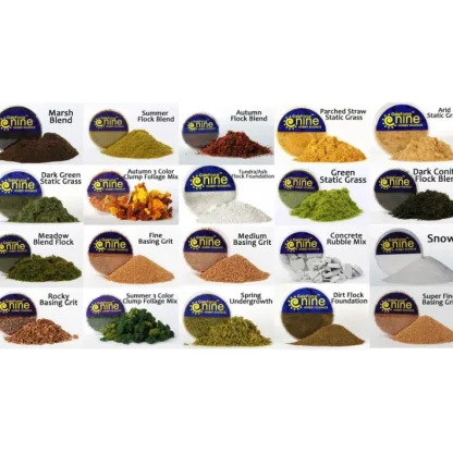 Hobby Round Container of Basing and Scenery Flock Blends Grit - Choose Your Type - Your Source for Gaming Essentials Online