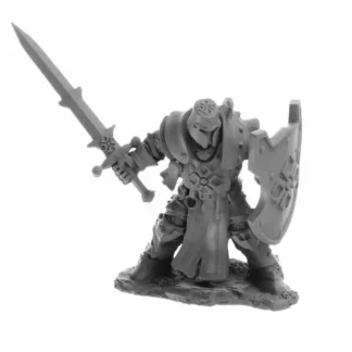 Tabletop Miniatures | Human Crusader #30083 Reaper Legends: Bones USA Unpainted Plastic Figure - Your Source for Gaming Essentials