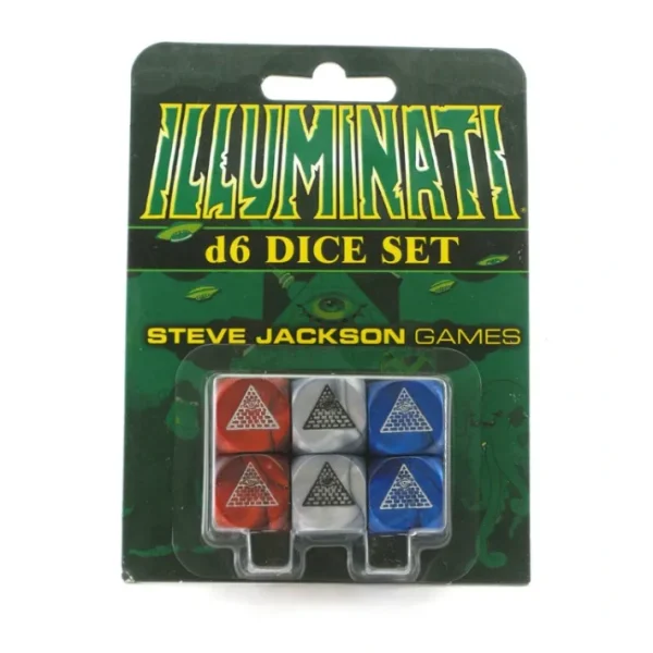 Illuminati Pearlized D6 Dice Set - 6 Pieces - Your Source for Gaming Essentials Store