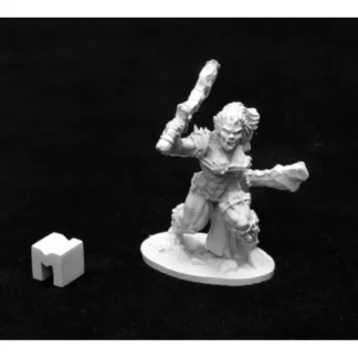 Jade Fire Warrior (2 Weapon) #03938 Dark Heaven Unpainted Metal - Your Source for Gaming Essentials Shop